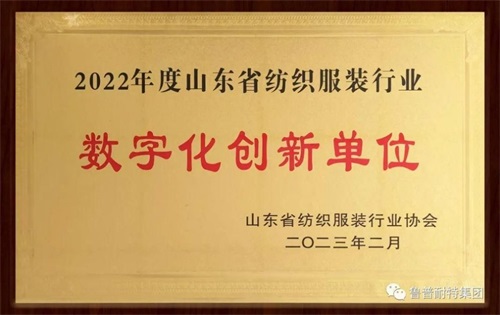 鲁普耐特集团荣获山东省纺织服装行业多项荣誉